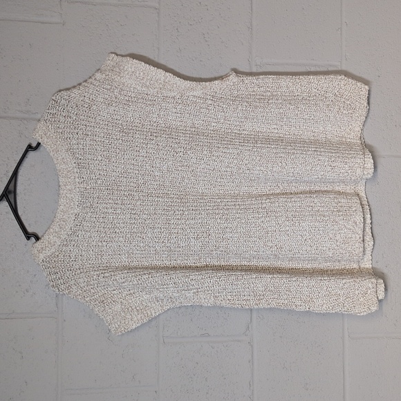 Lightweight Shaker-Stitch Short-Sleeve Sweater Size XXL NWOT - Picture 6 of 7